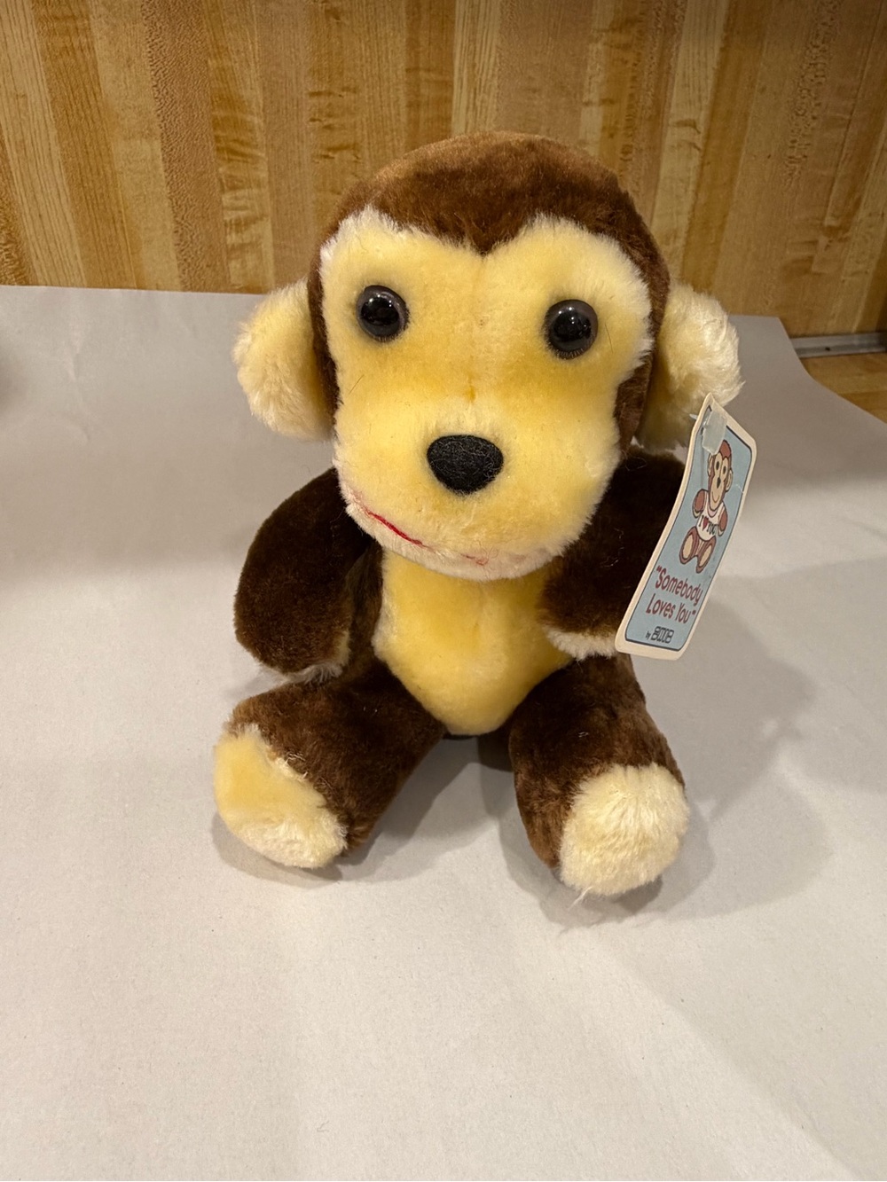1984 SWIB plush Hi Somebody Loves You Brown Monkey Vtg Stuffed Anima